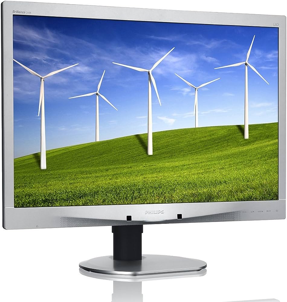 Monitor Philips 241B GRADO B Pîe generico - 24 FHD - VGA/DVI/DP - Negro/Plata